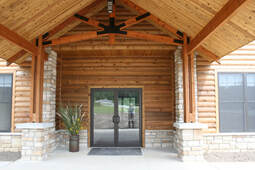 Entrance to lodge